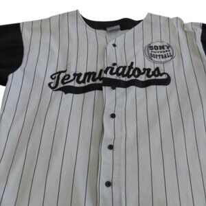 Vintage "Terminators" Softball Jersey – Sony Pictures Crew Shirt – Rare Movie Me